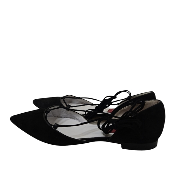 Clorinda Antinori Black Ballet Lace Up Flats, size 37 - Picture 4 of 5